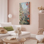 Canvas Print The Rue Montorgueil Paris Celebration (Claude Monet)