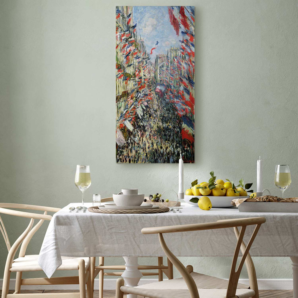 Paris Street Flags Classic Canvas Print