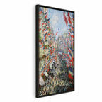 Canvas Print The Rue Montorgueil Paris Celebration (Claude Monet)
