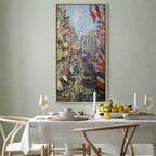 Canvas Print The Rue Montorgueil Paris Celebration (Claude Monet)