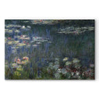 Monet Waterlilies Green Reflections Canvas Print