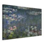 Canvas Print Waterlilies: Green Reflections