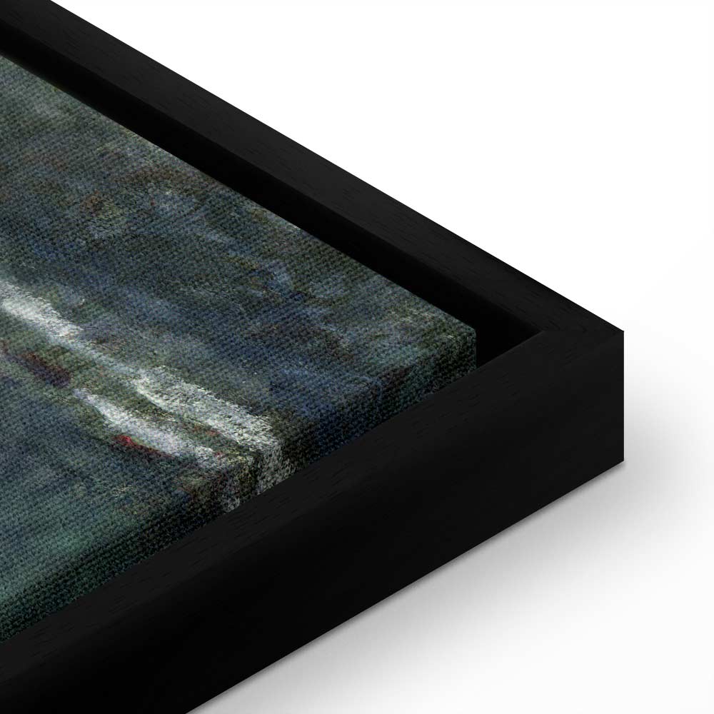 Canvas Print Waterlilies: Green Reflections