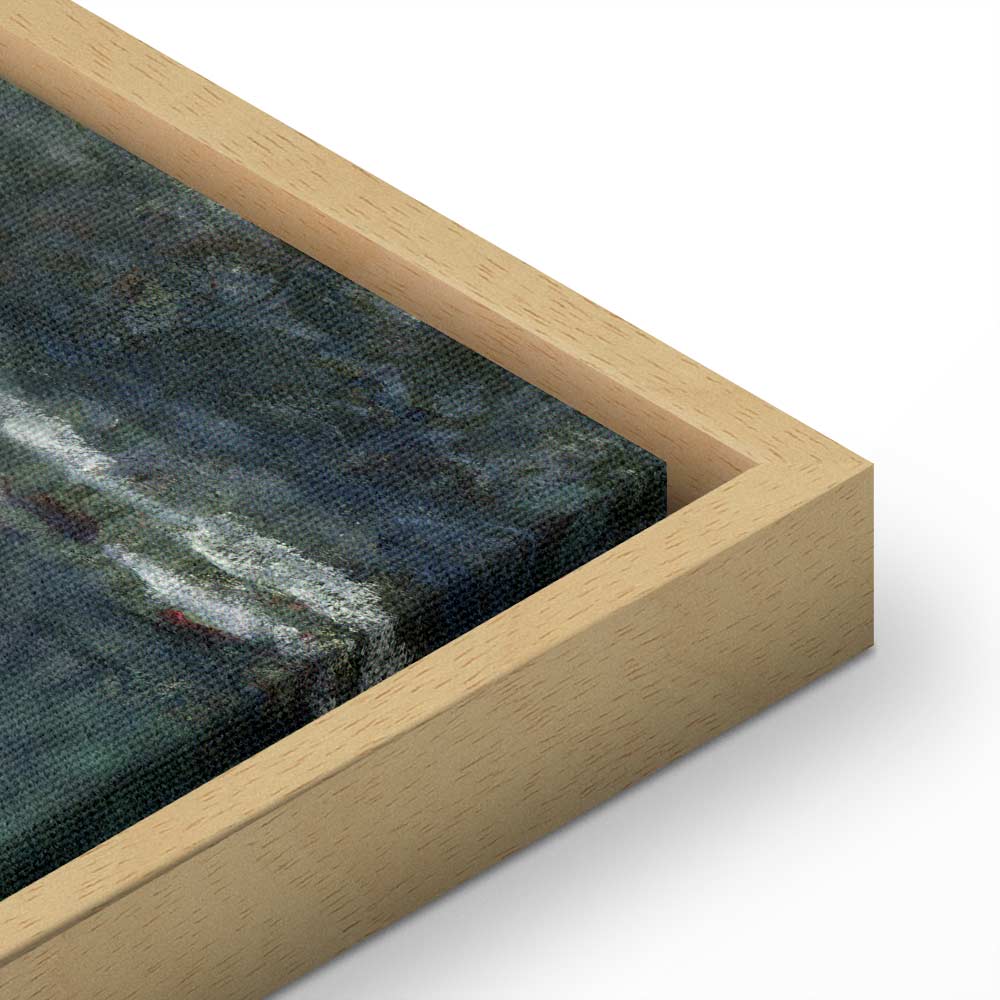 Canvas Print Waterlilies: Green Reflections