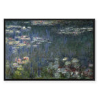 Monet Waterlilies Green Reflections Canvas Print