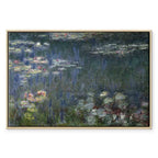Monet Waterlilies Green Reflections Canvas Print