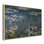 Canvas Print Waterlilies: Green Reflections