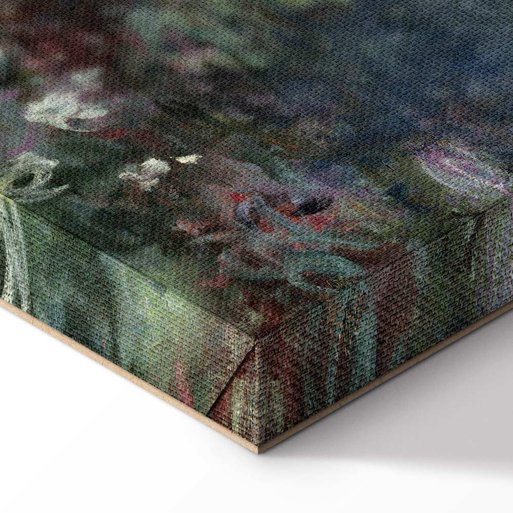 Monet Waterlilies Green Reflections Canvas Print