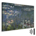 Monet Waterlilies Green Reflections Canvas Print