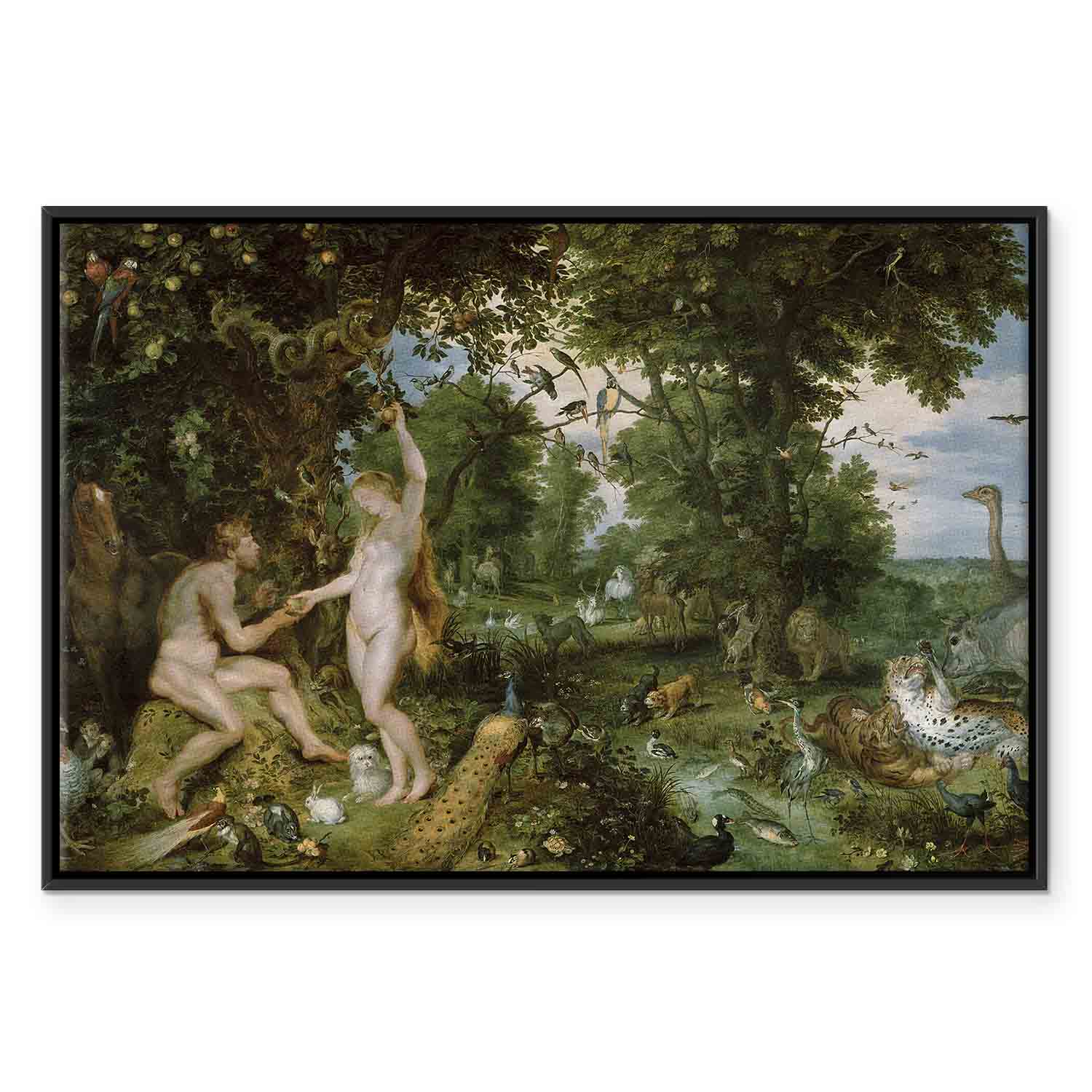 Garden of Eden Baroque Classic Canvas Print