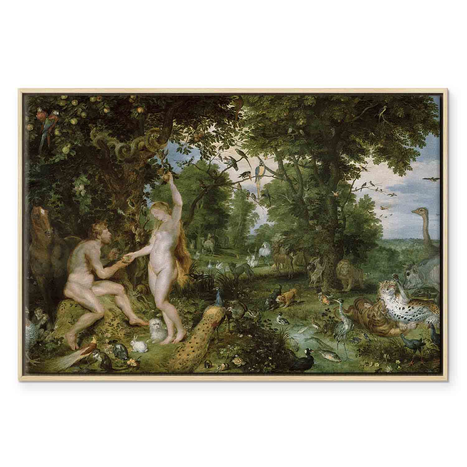 Garden of Eden Baroque Classic Canvas Print