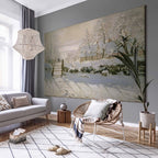 Monet Winter Magpie Classic DIY Large Canvas Print