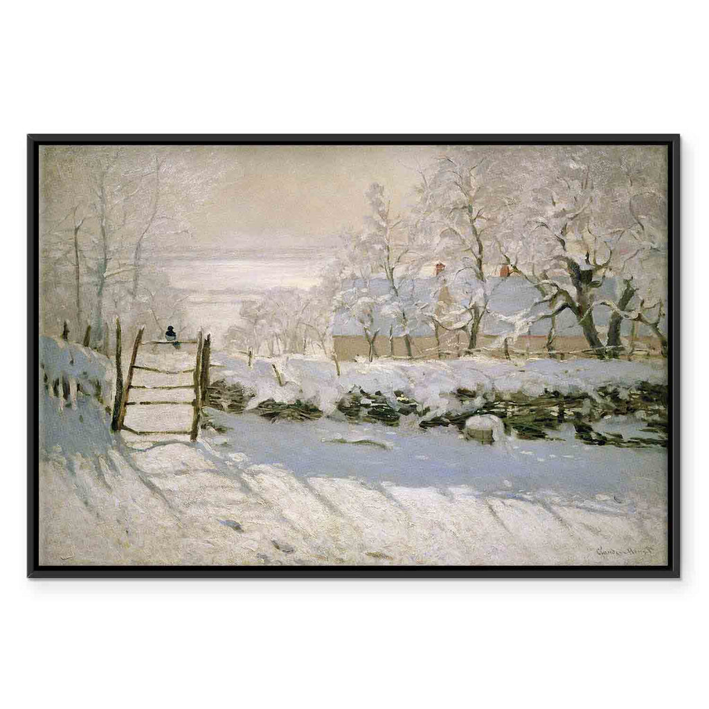 Monet Winter Landscape Classic Canvas Print