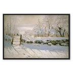 Monet Winter Landscape Classic Canvas Print