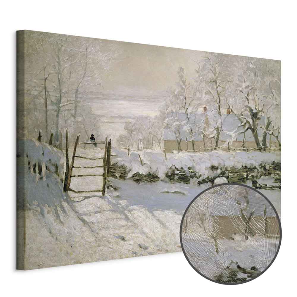 Monet Winter Landscape Classic Canvas Print