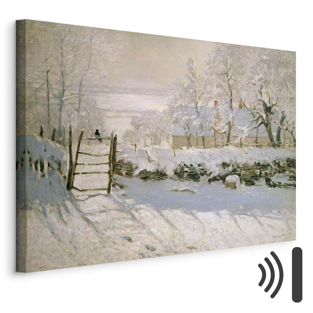 Monet Winter Landscape Classic Canvas Print
