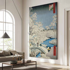 Drum Bridge at Meguro Japanese Classic DIY Canvas Print