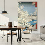 Drum Bridge at Meguro Japanese Classic DIY Canvas Print