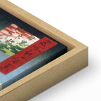 Canvas Print Drum Bridge and Setting Sun Hill (Hiroshige-inspired)