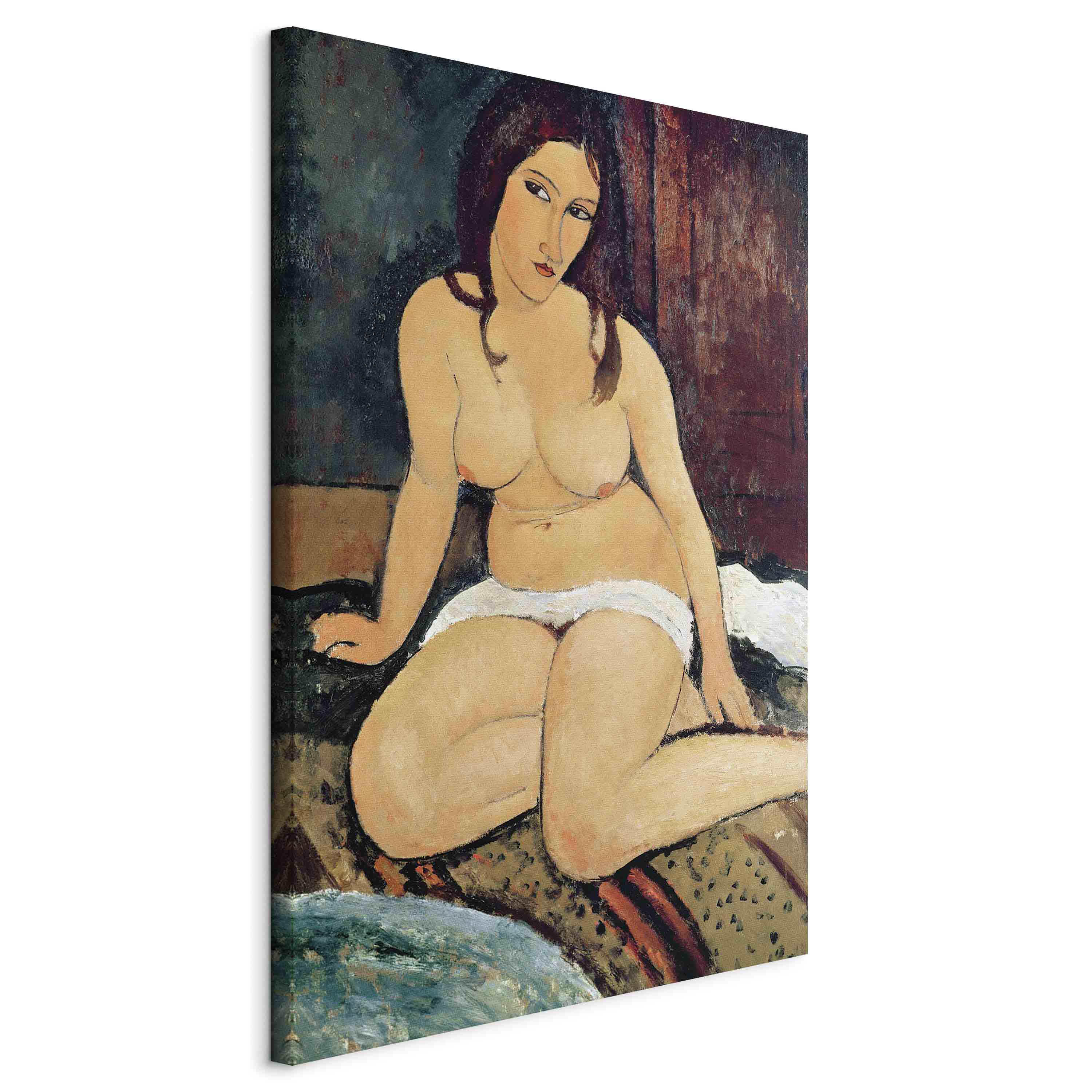 Canvas Print Seated Nude by Modigliani