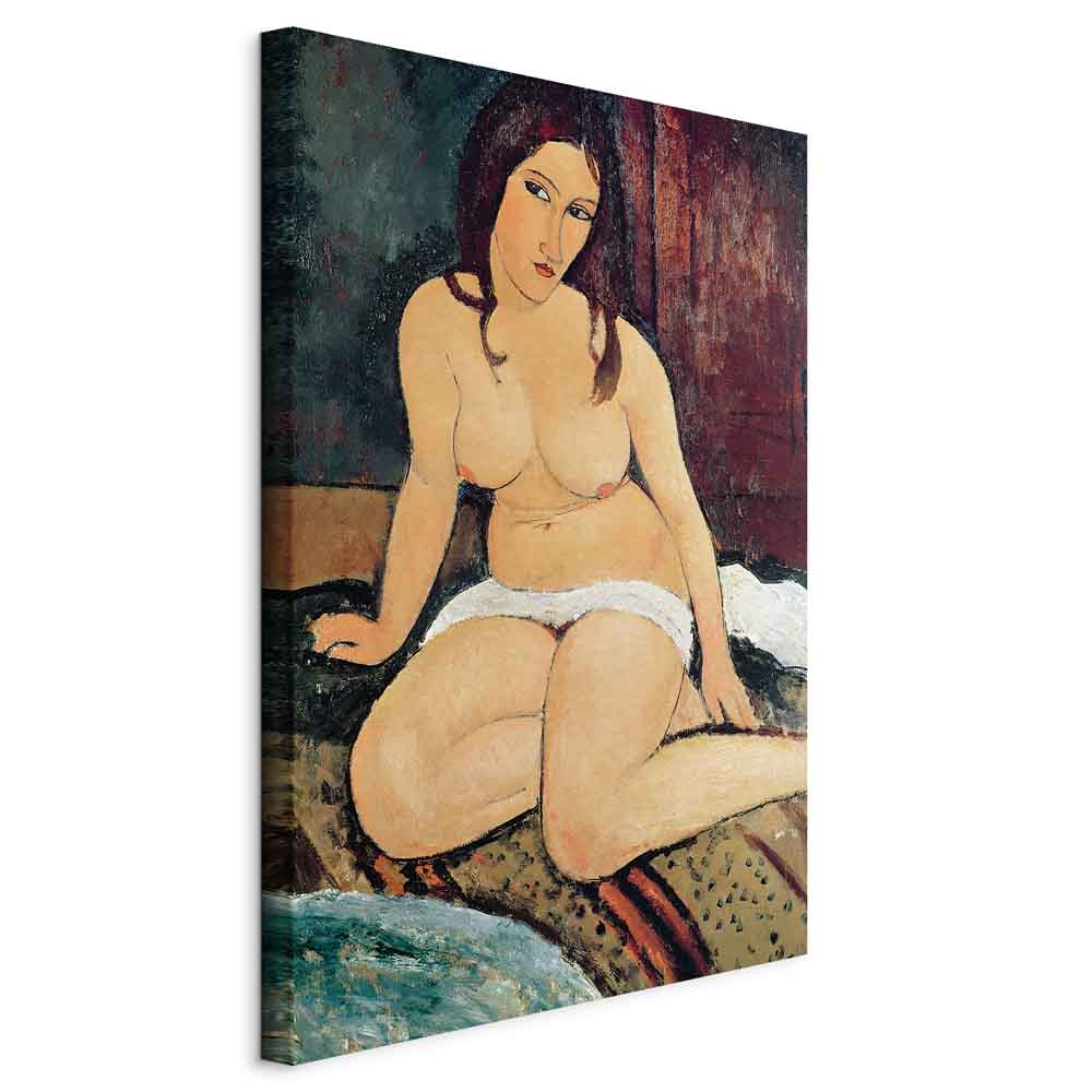 Canvas Print Seated Nude by Modigliani