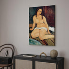 Canvas Print Seated Nude by Modigliani