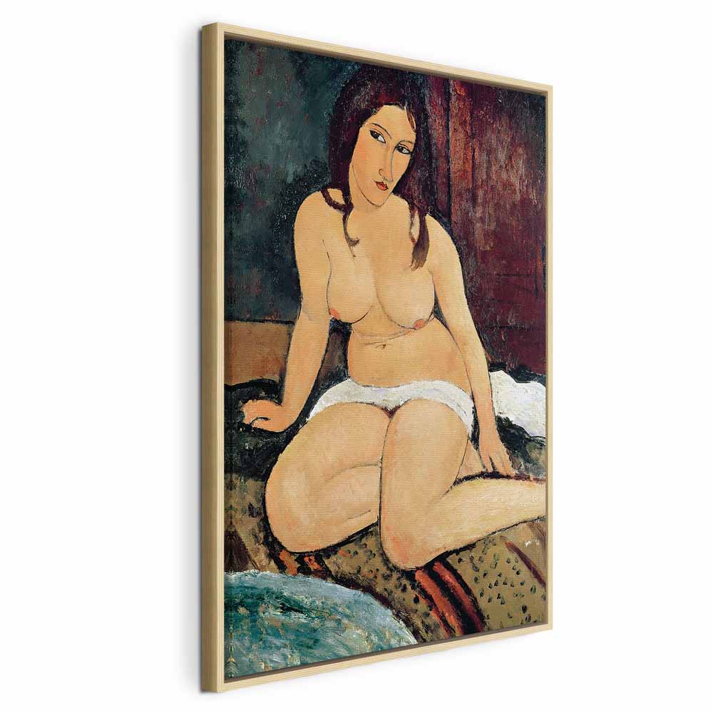Canvas Print Seated Nude by Modigliani