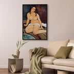 Canvas Print Seated Nude by Modigliani