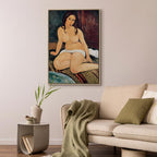 Canvas Print Seated Nude by Modigliani
