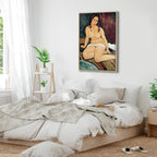 Canvas Print Seated Nude by Modigliani