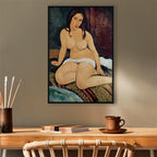 Canvas Print Seated Nude by Modigliani