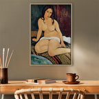 Canvas Print Seated Nude by Modigliani