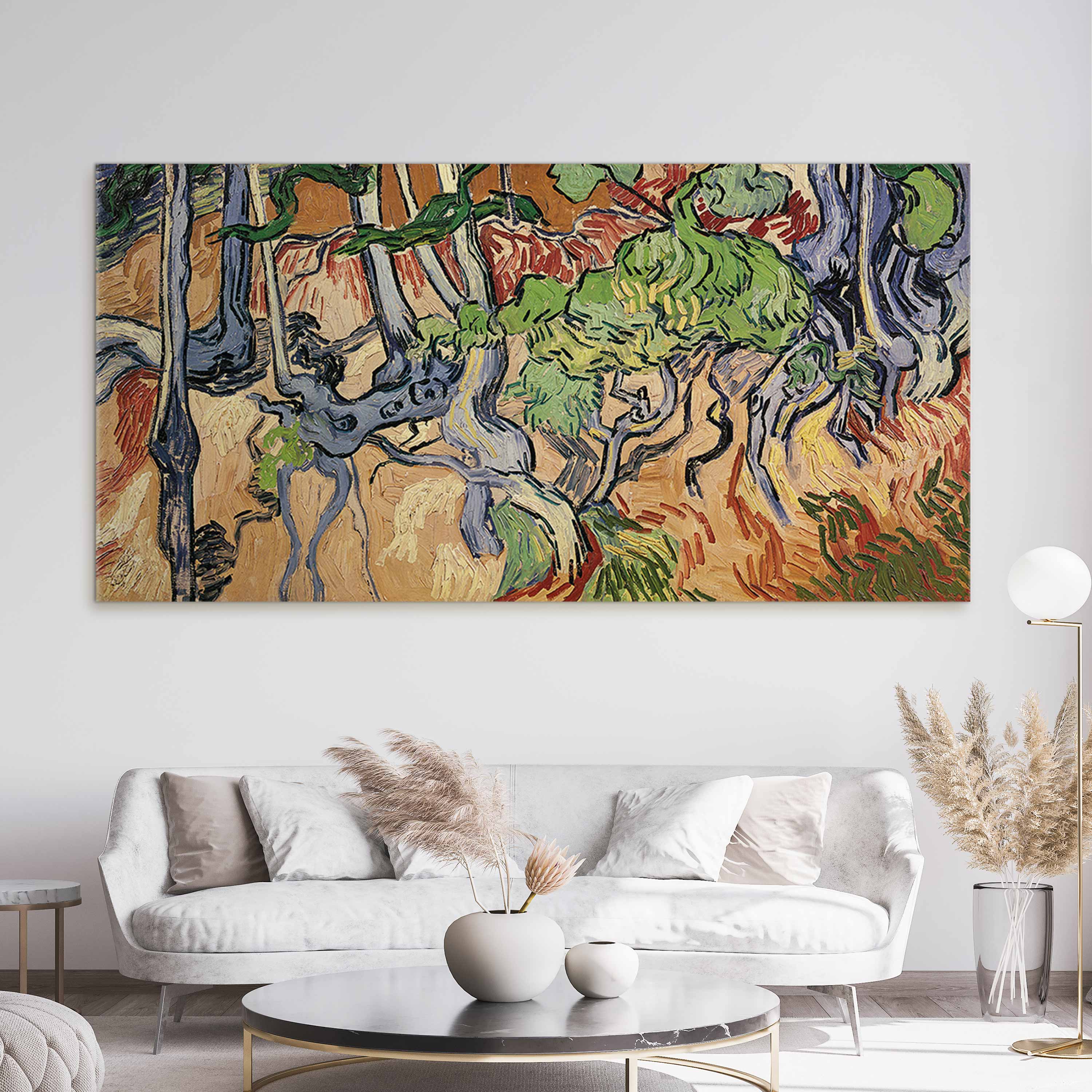 Tree Roots Nature DIY Large Canvas Print