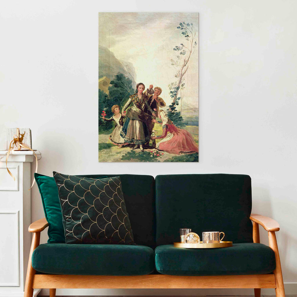 Canvas Print - Spring or the Flower Seller by Francisco Goya