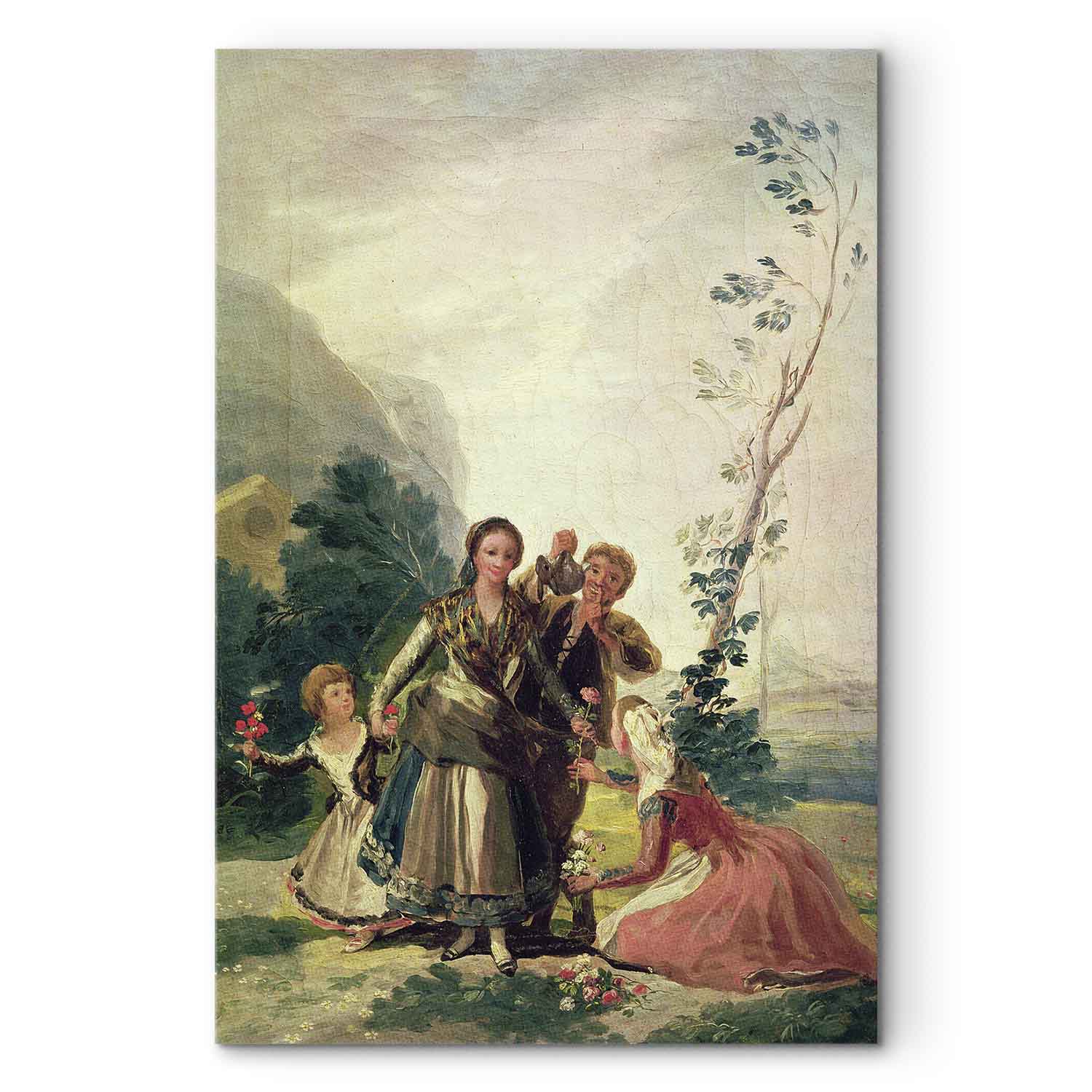 Spring Flower Seller Classic Canvas Print
