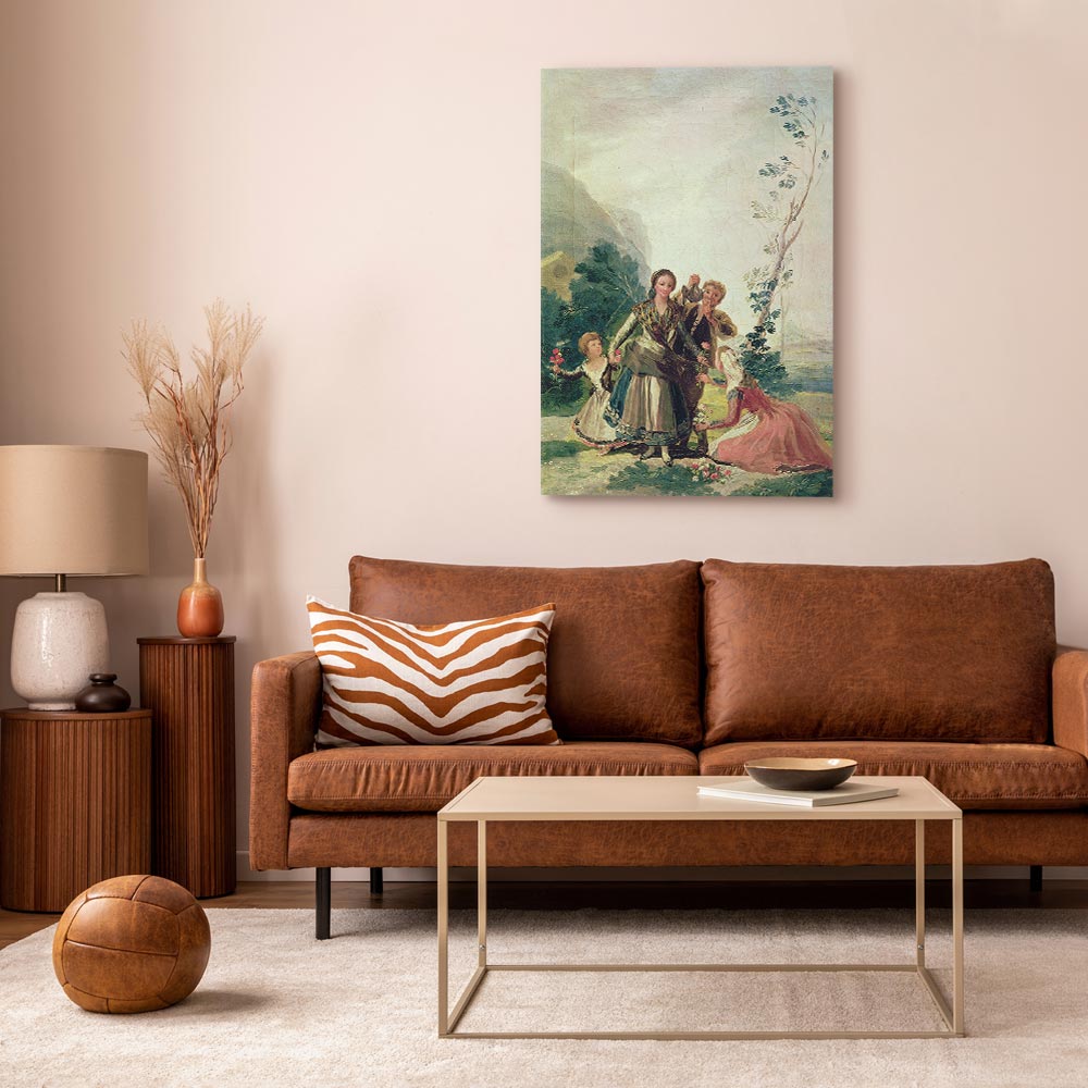 Canvas Print - Spring or the Flower Seller by Francisco Goya