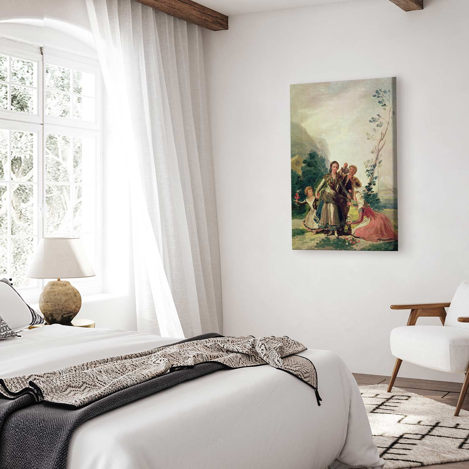 Spring Flower Seller Classic Canvas Print