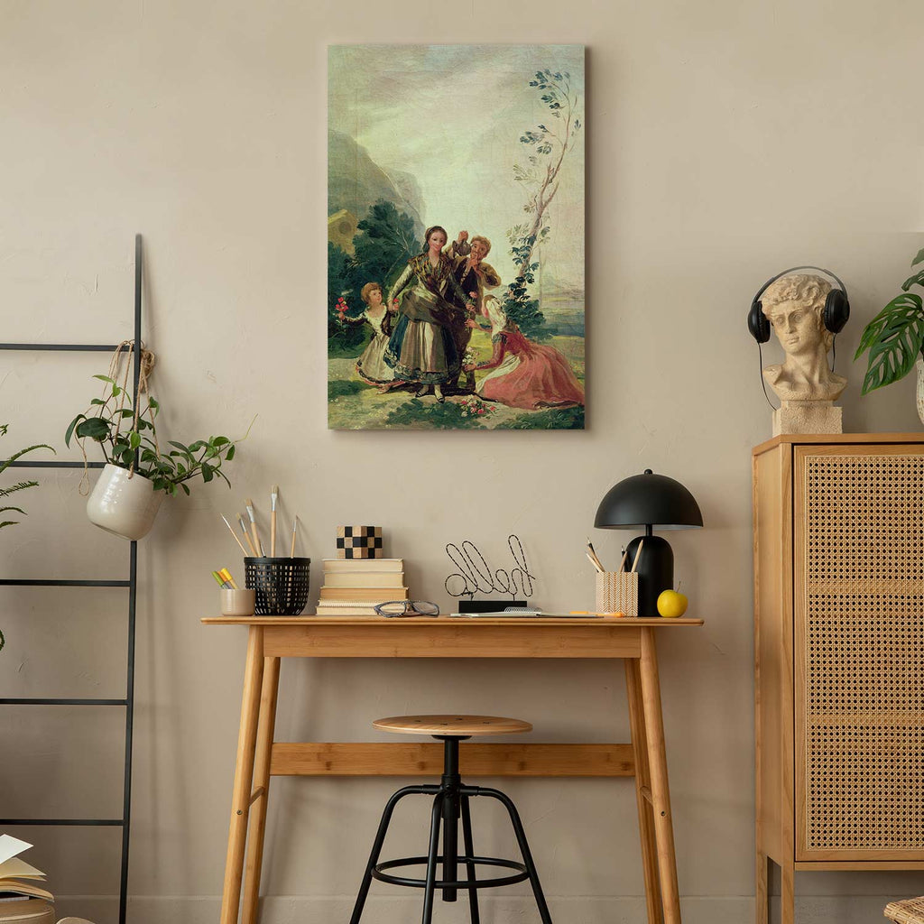 Spring Flower Seller Classic Canvas Print