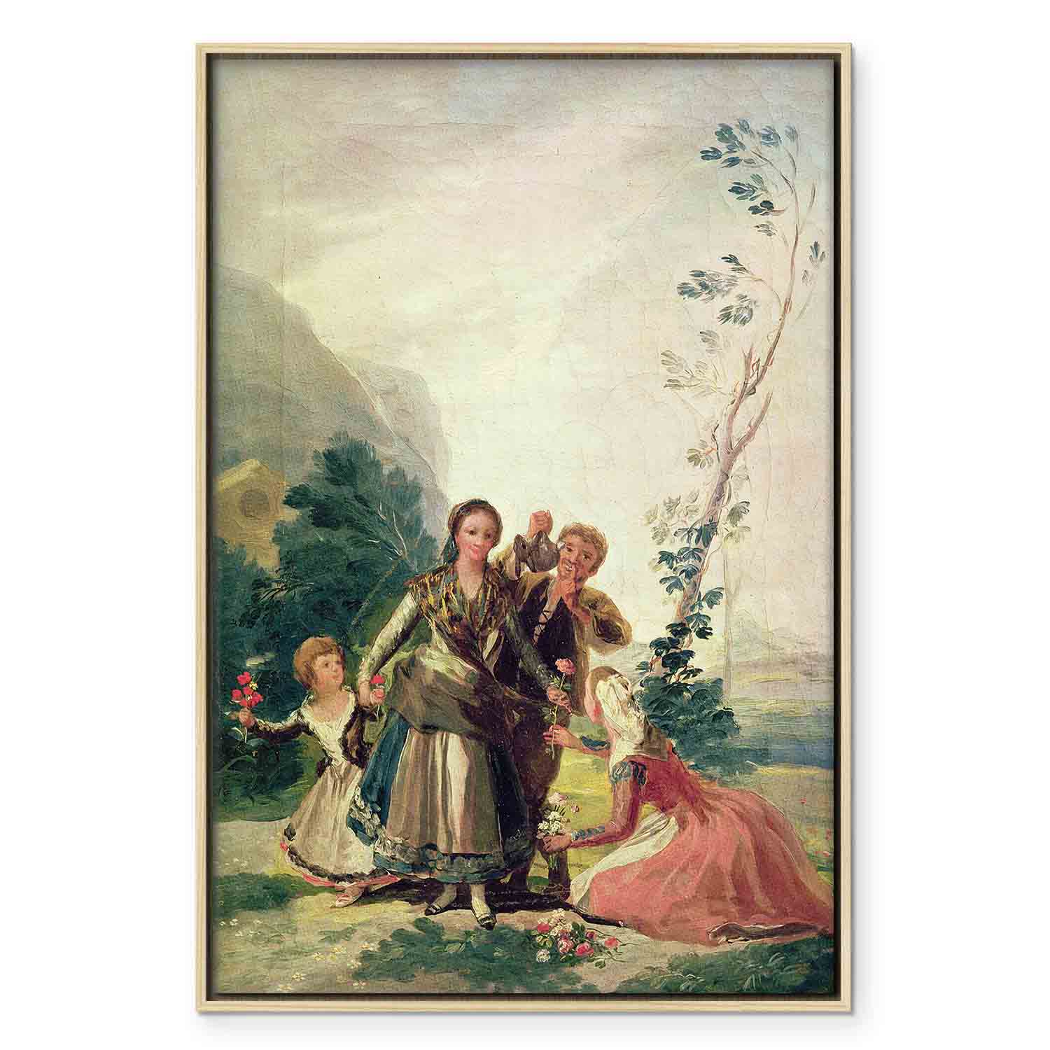 Spring Flower Seller Classic Canvas Print