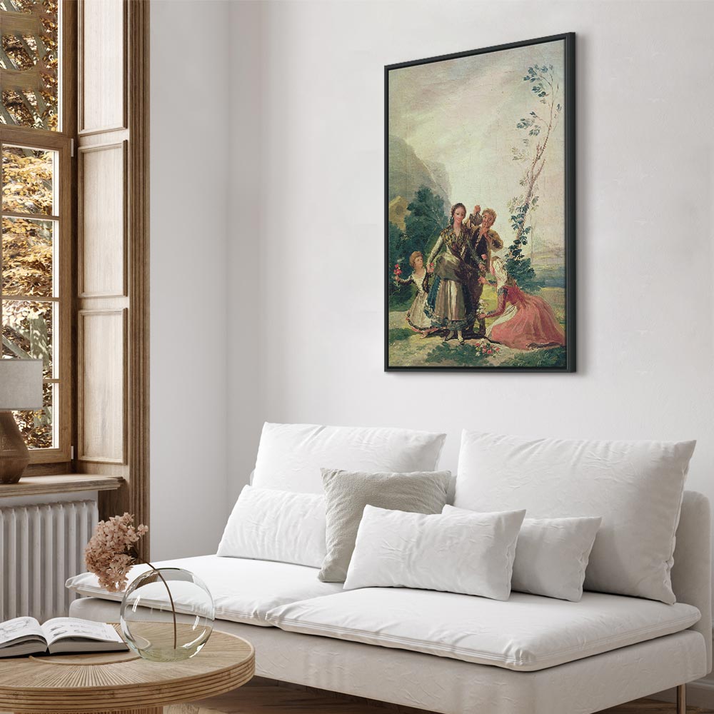 Canvas Print - Spring or the Flower Seller by Francisco Goya