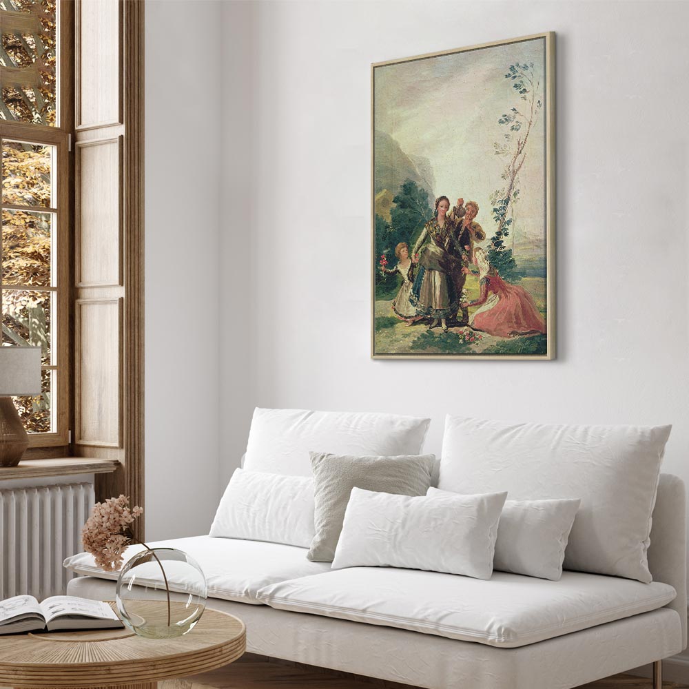 Canvas Print - Spring or the Flower Seller by Francisco Goya