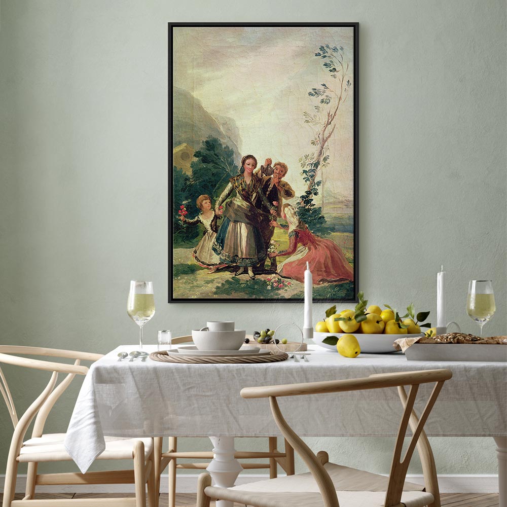 Canvas Print - Spring or the Flower Seller by Francisco Goya