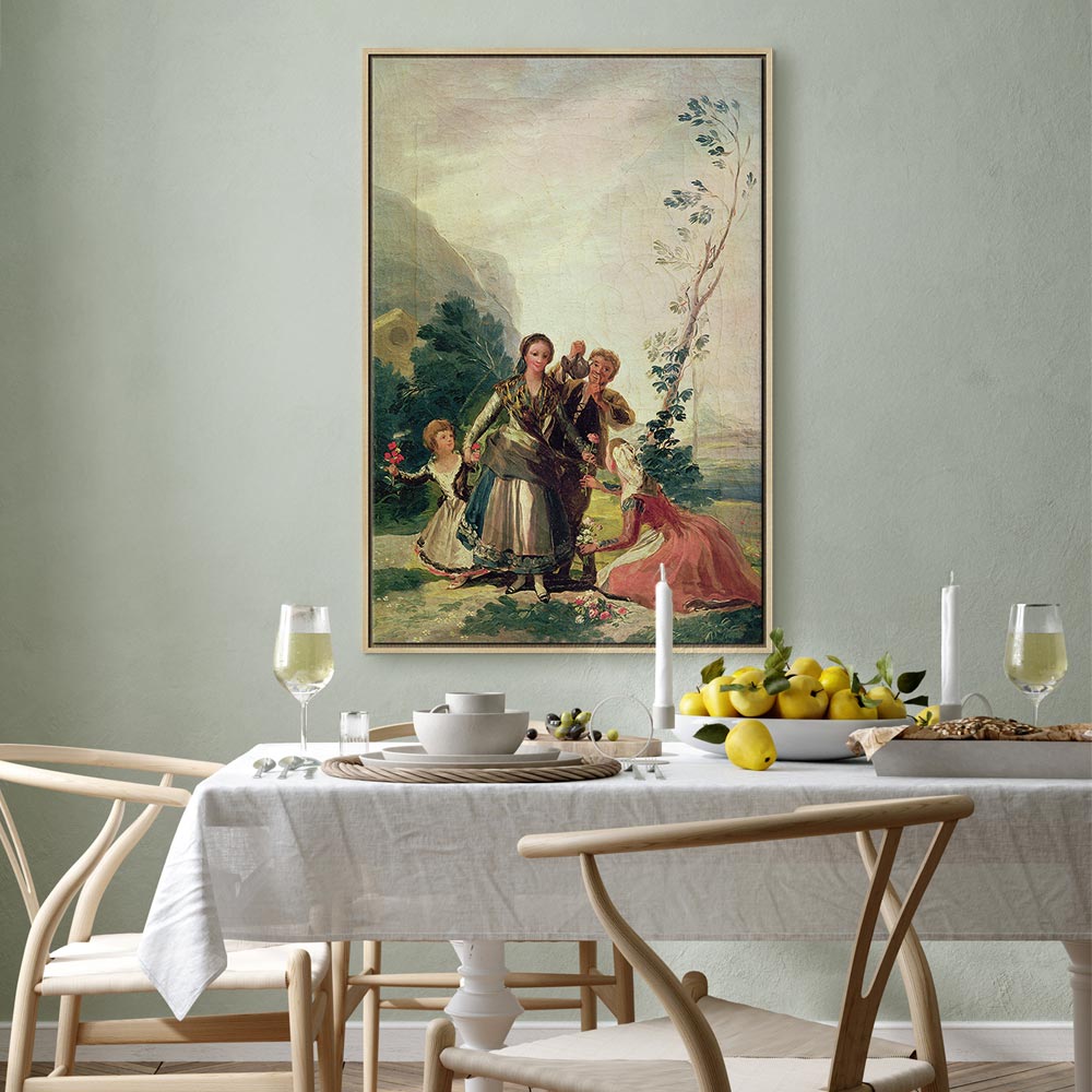 Canvas Print - Spring or the Flower Seller by Francisco Goya