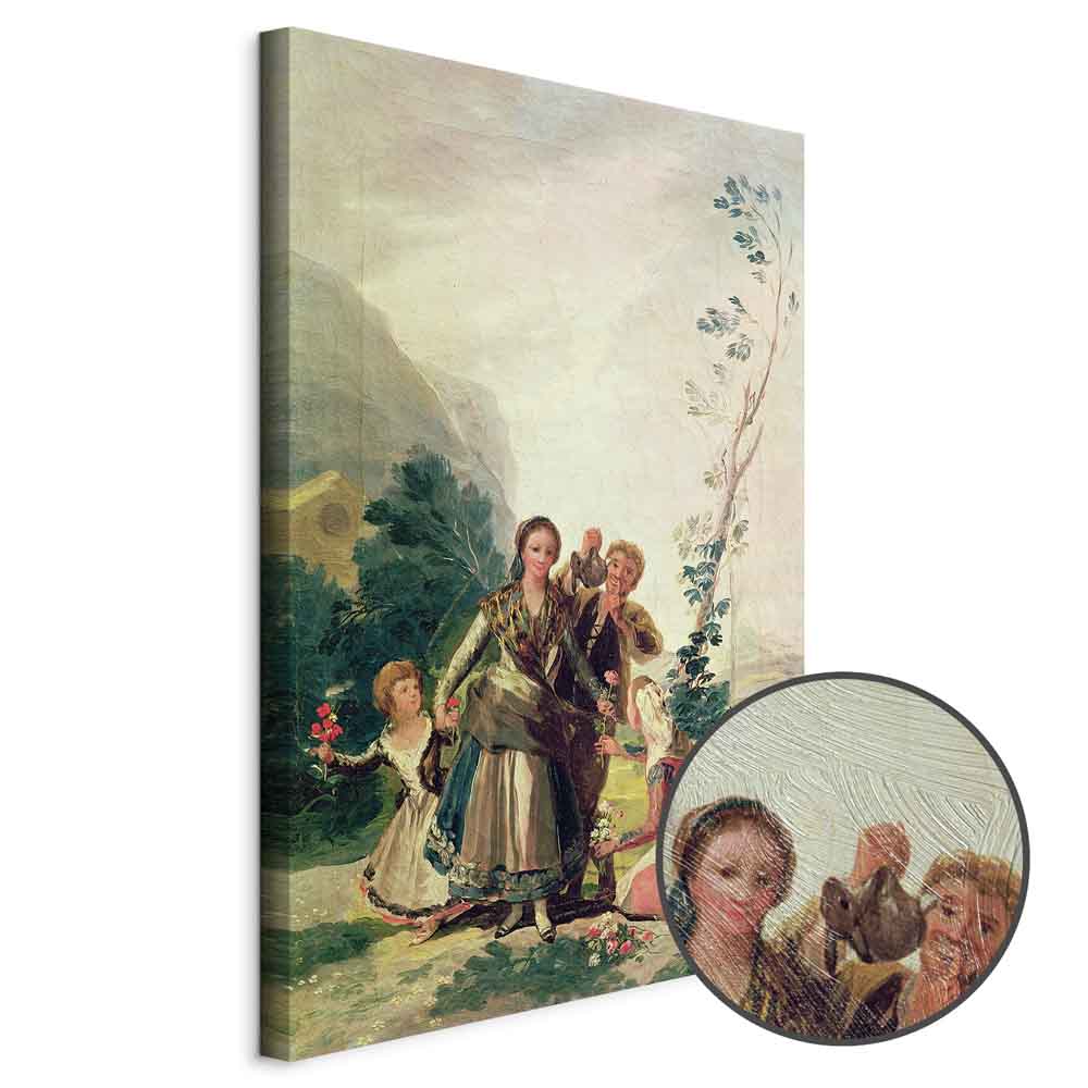 Spring Flower Seller Classic Canvas Print