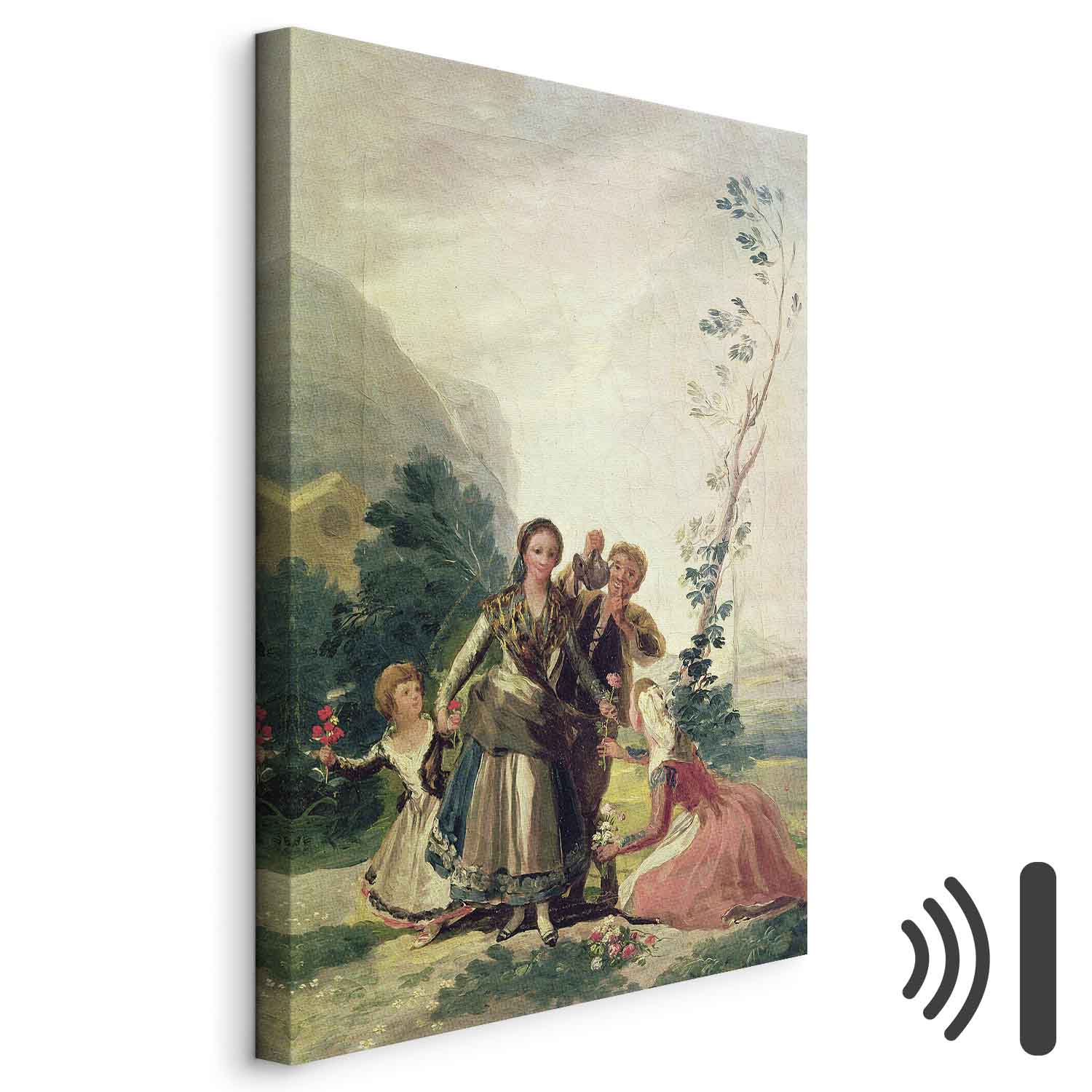 Spring Flower Seller Classic Canvas Print