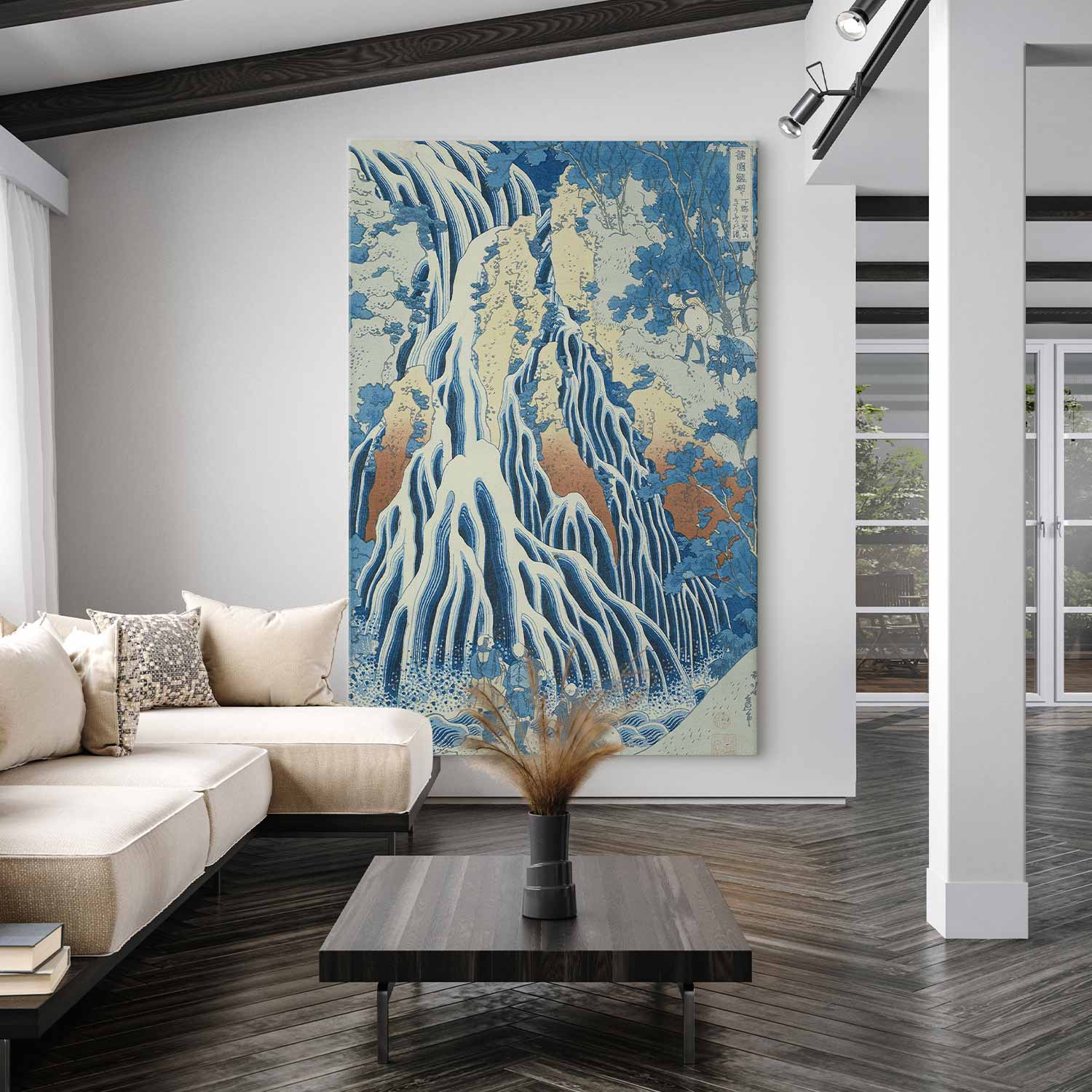 Kirifuri Waterfall at Kurokami DIY Large Canvas Print