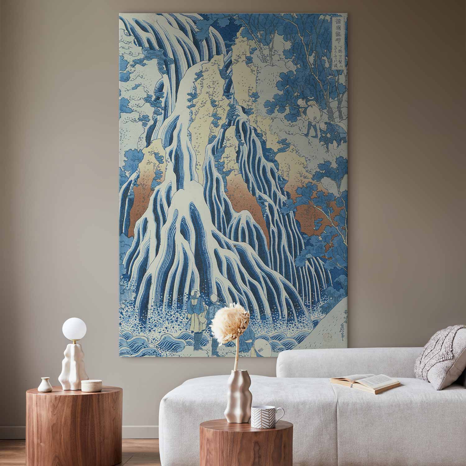 Kirifuri Waterfall at Kurokami DIY Large Canvas Print