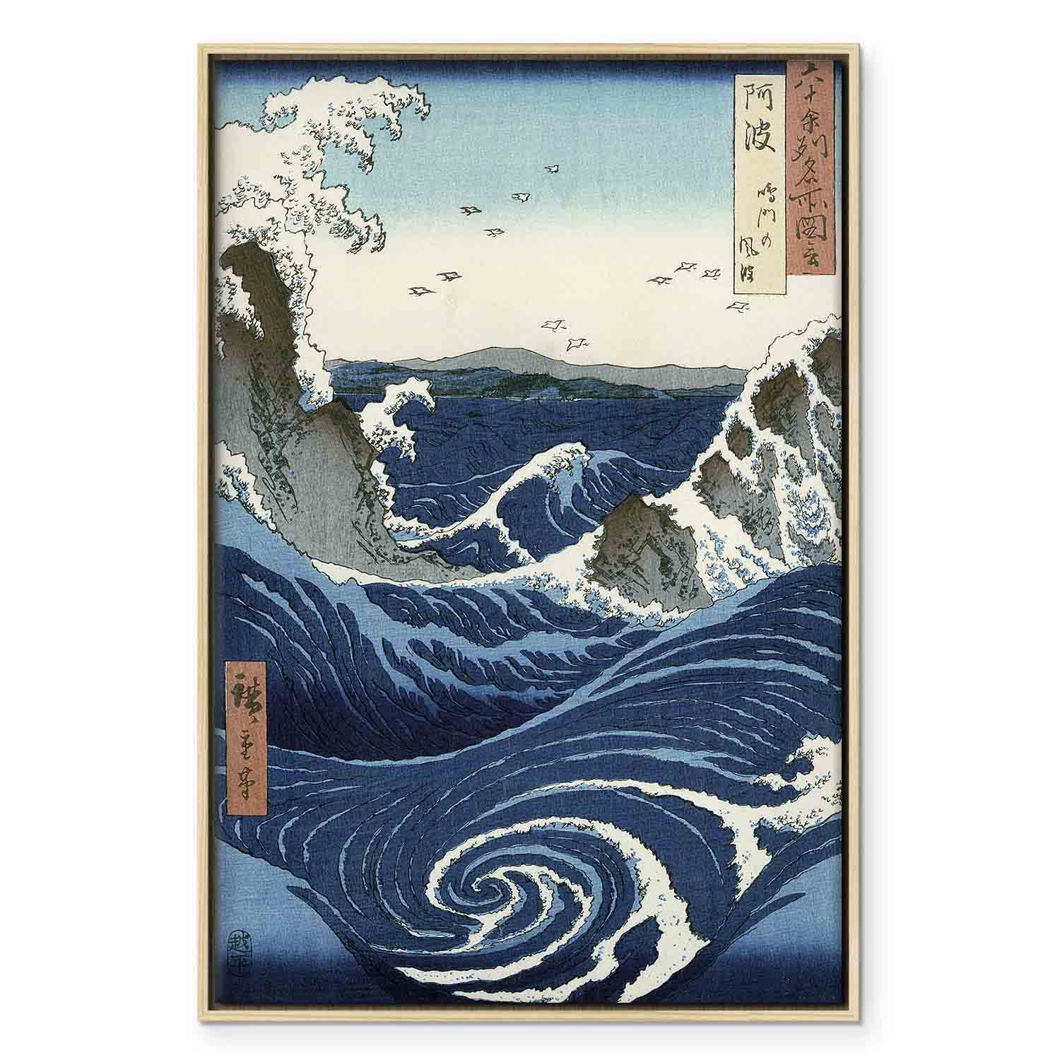 Naruto Whirlpools Japanese Seascape Classic Canvas Print