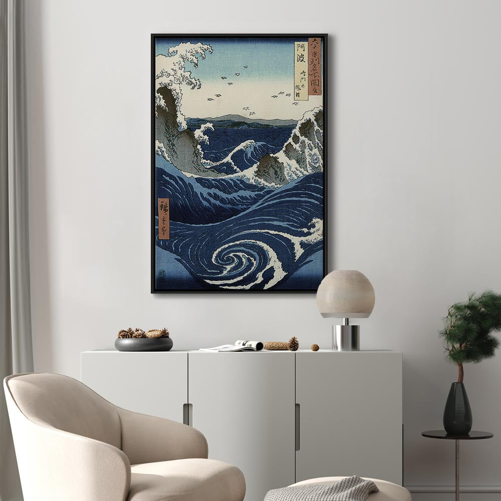 Canvas Print Naruto whirlpools view - Reproduction