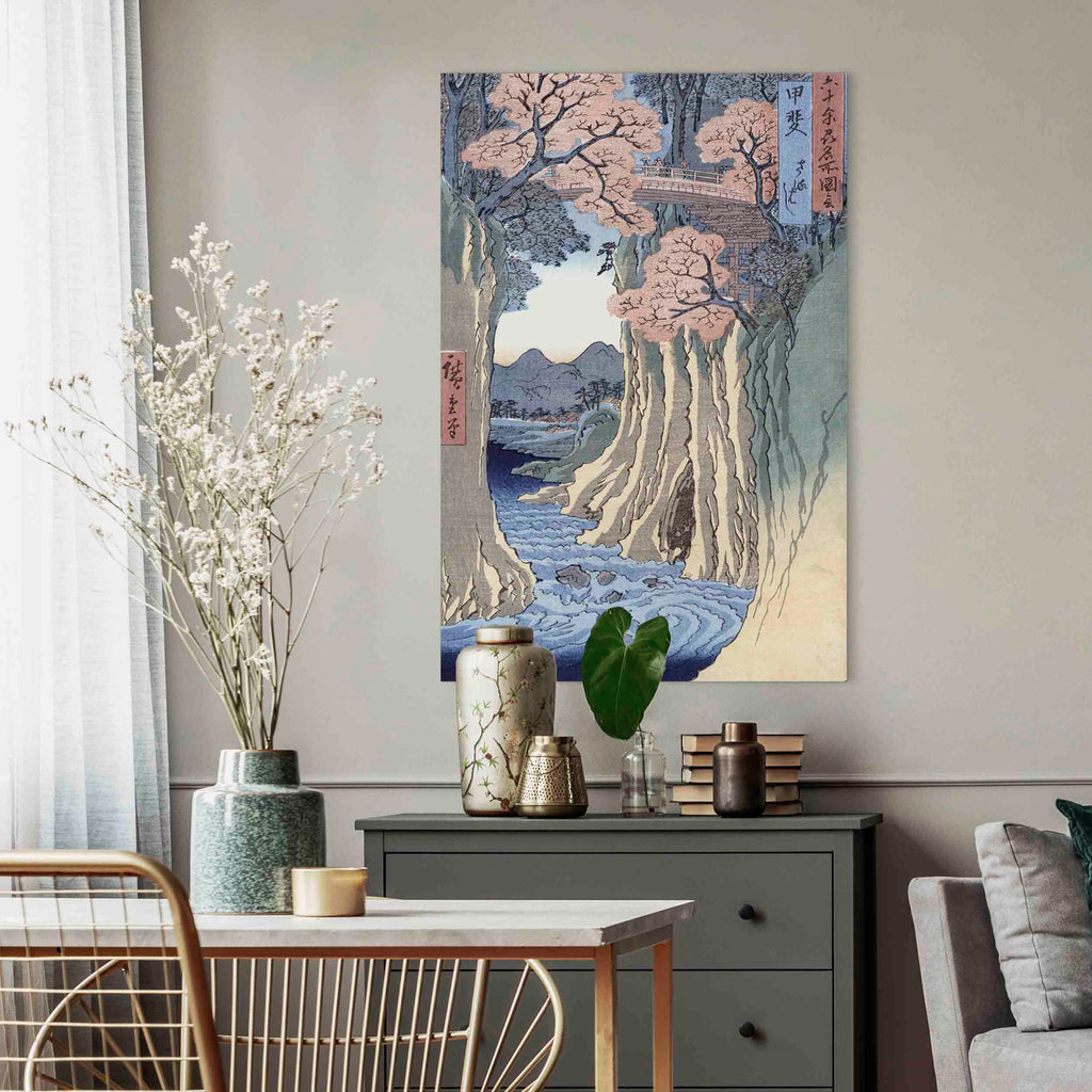 Canvas Print - The Monkey Bridge, Kai Province (Grey, Blue, Brown, White)